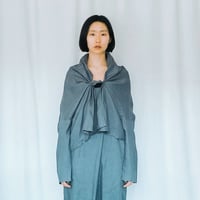 リネン羽織り　グレー