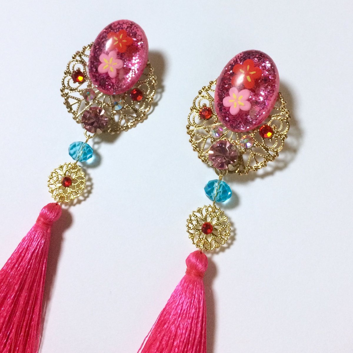 TOYJEWEL桃の花 イヤリング | BENICOTOY ONLINESTORE