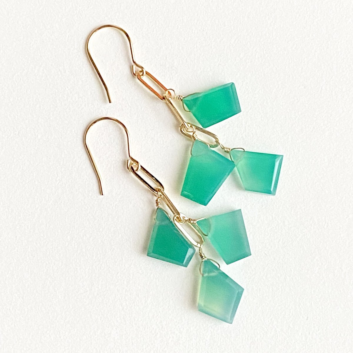 14kgfガーデンクォーツ・カラーオパール・スピネルピアス/イヤリング 14kgfガーデンクォーツ・カラーオパール・スピネルピアス/イヤリング