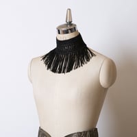 【SALE】フリンジーチョーカー／111-0001（B.ブラック）