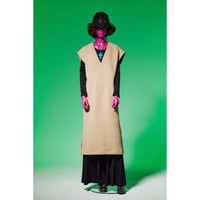 223O070 Vネックロングワンピース