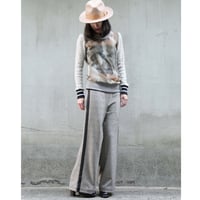 2WAYストレッチライン入りワイドパンツ184P092