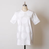 MEN'S高蔵染クルーネックドットTシャツ／162K042（C.オフ×オフドット中）