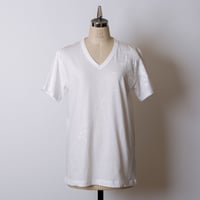 MEN'S高蔵染Vネック星柄Tシャツ／163K086（A.オフ×オフ）