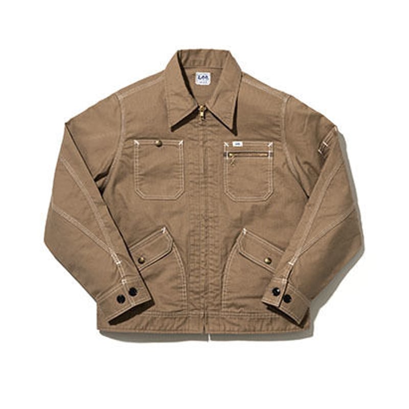 Lee】MENS ZIP-UP JACKET(Camel)/メンズジップアップジャケット(キ...