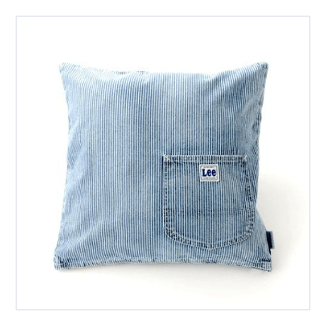 【ForWORKERS×Lee】 CUSHION COVER/HICKORY  クッションカバー/ヒッコリー