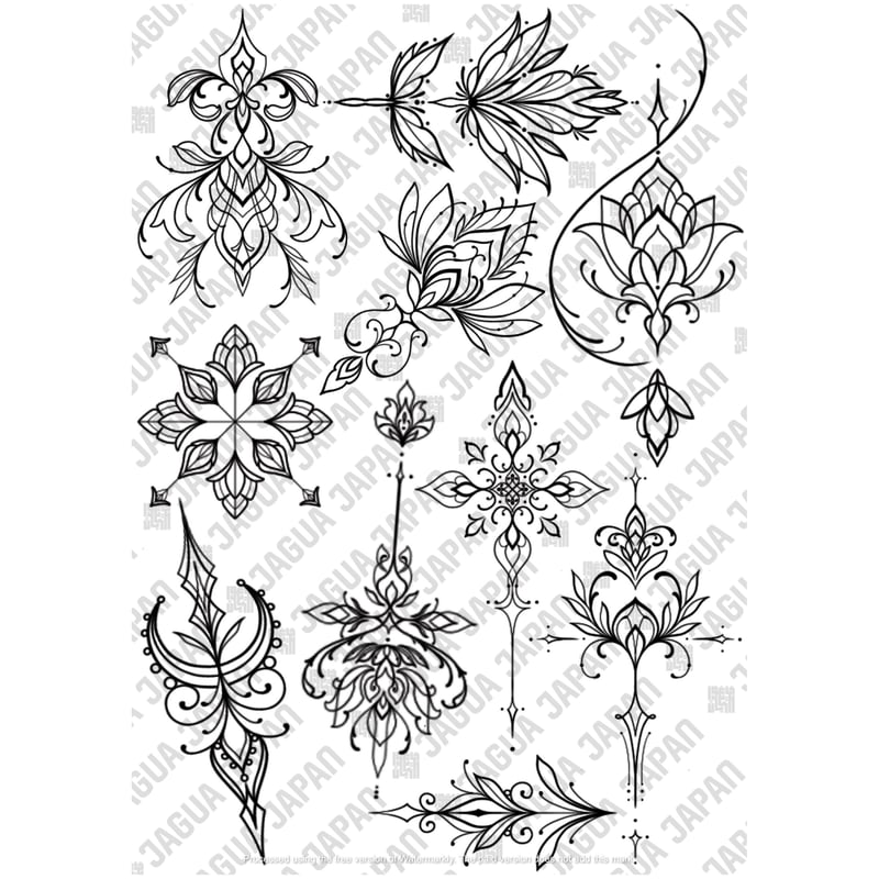 デザイン転写紙23,25【オーナメントセット】2P | JAGUA JAPAN｜(株