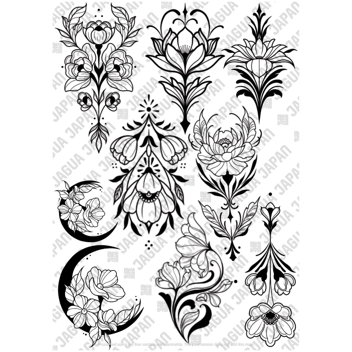 デザイン転写紙多数 デザイン転写紙【25_オーナメント3】難易度2 | JAGUA JAPAN｜(株) 栗清