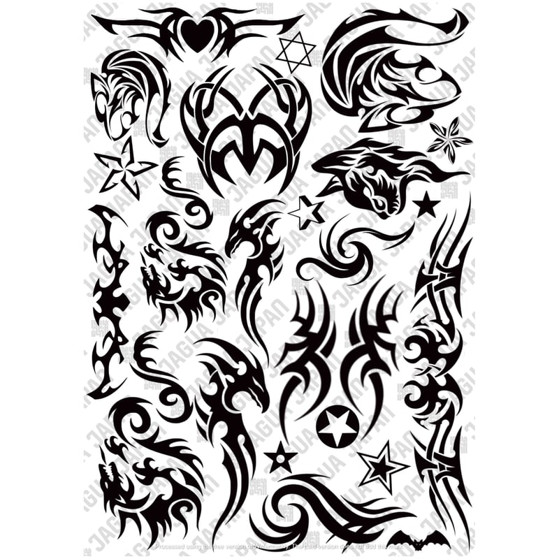 デザイン転写紙8,9【トライバルセット】2P | JAGUA JAPAN｜(株) 栗清