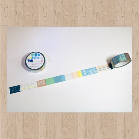 マスキングテープ  フミノナ x MIWAX　3種セット（lume,woods,butter)