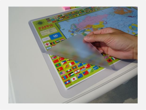 コンパクト学習マット わんこ・にゃんこ サイズ：510X340X1.0