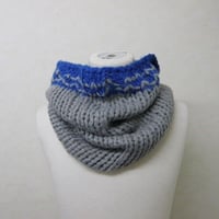 【処分SALE】STORAMA ネックウォーマー(灰×青)