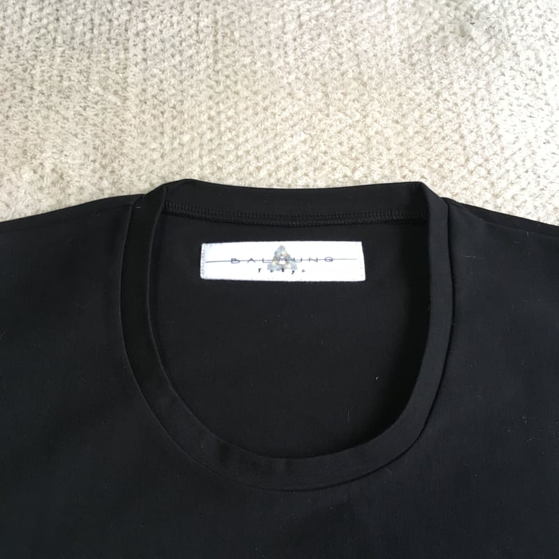 balmung プリントTシャツ BALMUNG(バルムング) カットオフグラフィックプリントTシャツ ブルー