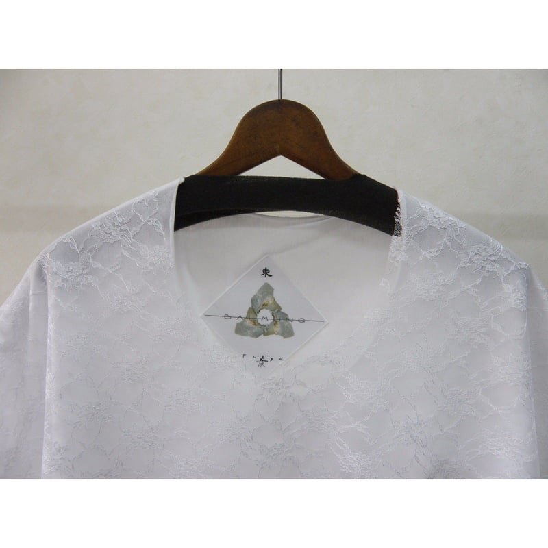 BALMUNG レース重ねプリントビッグTシャツ（白） | freestylefree