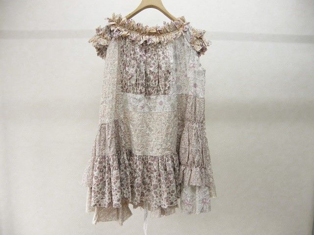 ノゾミイシグロ タンバリン ドッキング 変形 カットソー チュニック リメイク ジオメトリック柄ニットチュニック／日本製／洗える | HIROKO