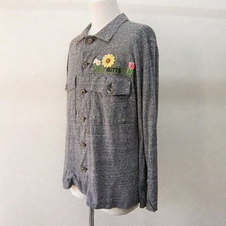gilet　アーミーフラワーシャツ