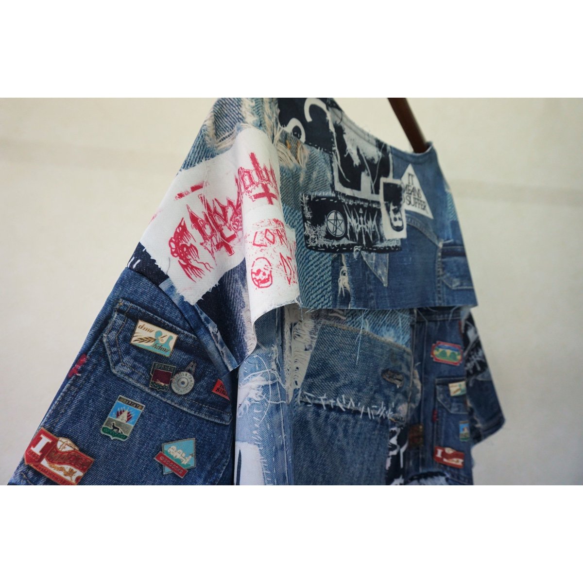 JUVENILE HALL ROLLCALL ビッグTシャツ（カスタマイズドデニム