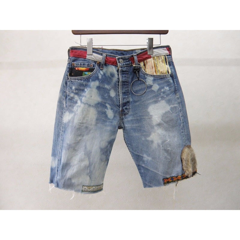 gilet リメイクデニムショートパンツ 1点もの | freestylefree