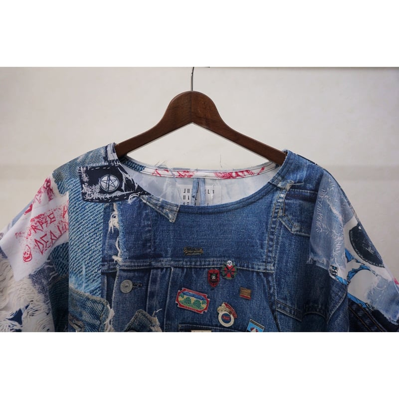 JUVENILE HALL ROLLCALL ビッグTシャツ（カスタマイズドデニム