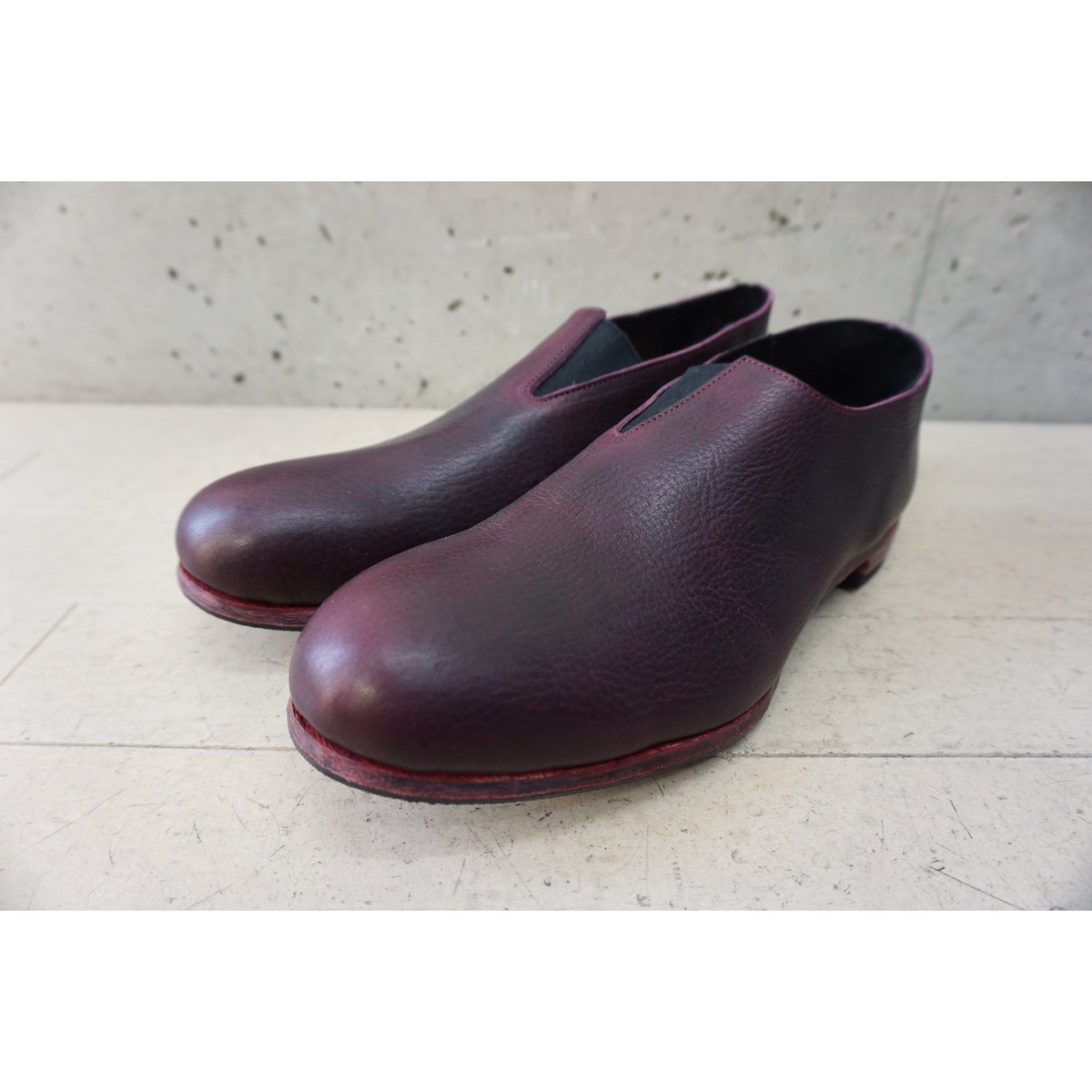 portaille スリッポン(ステアハードワックス・ボルドー) | freestylefree