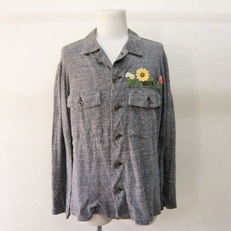 gilet　アーミーフラワーシャツ