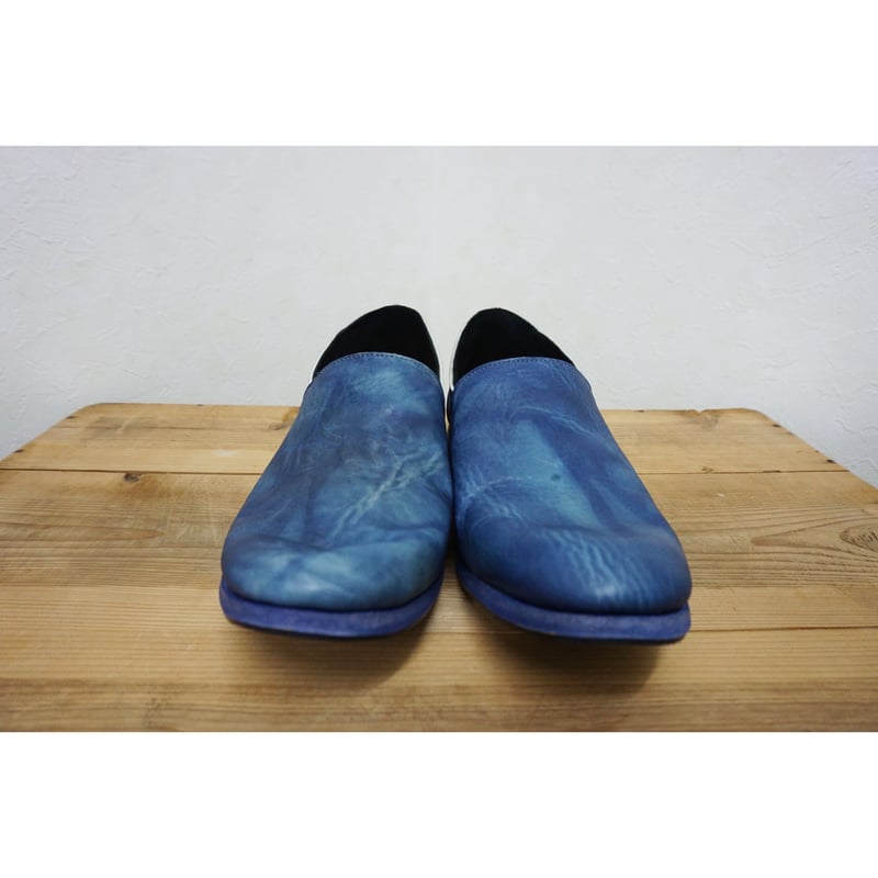 portaille ラフスリッポン(ステアハードワックス・藍染) | freestylefree