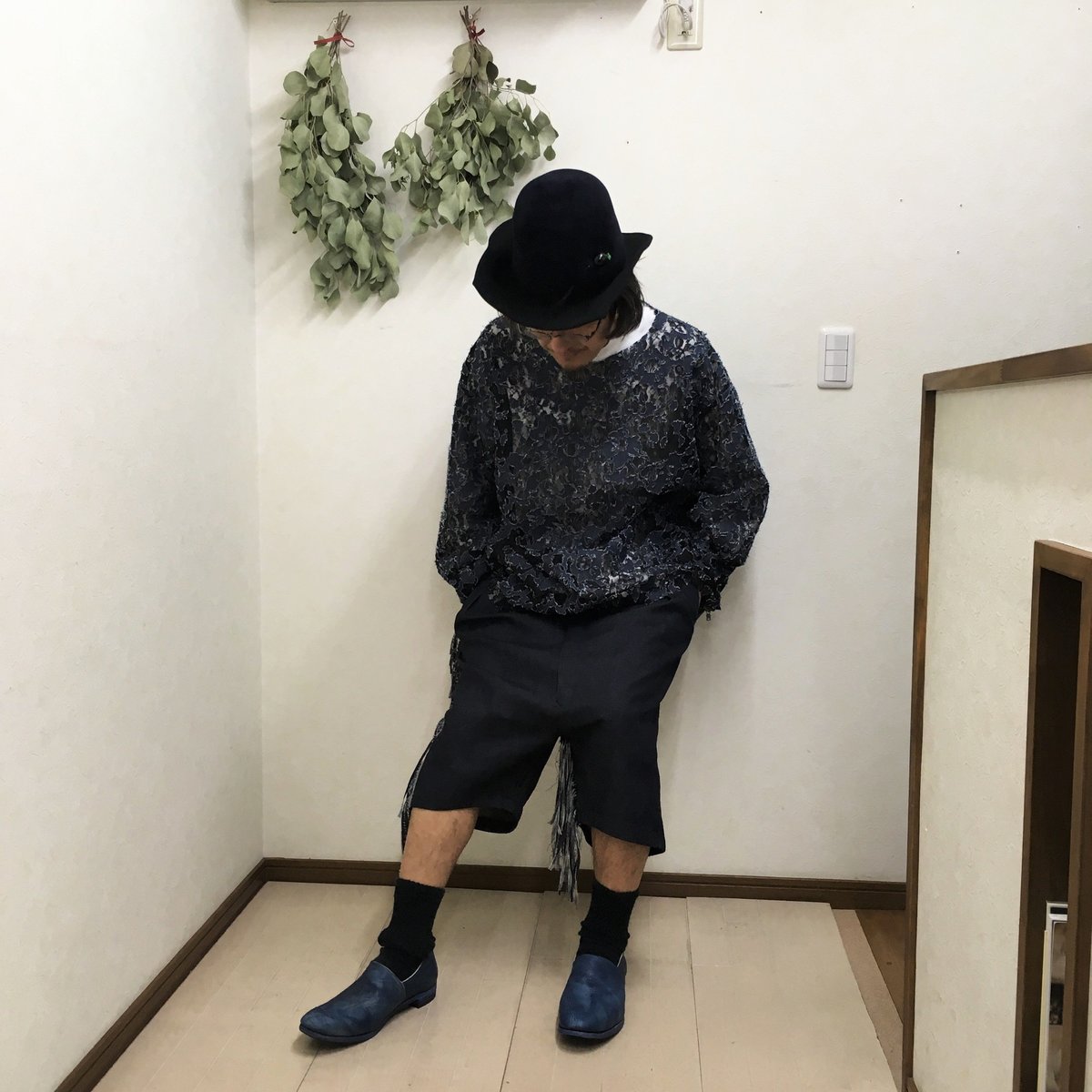 portaille ラフスリッポン(ステアハードワックス・藍染) | freestylefree