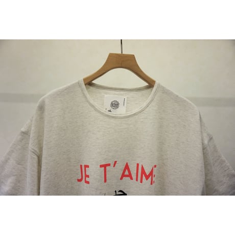 bedsidedrama　ジュテームベールＴシャツ（OATMEAL）
