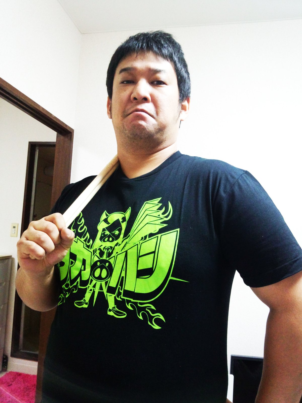 【とくちゃん】T.T タイガタカハシ　黒紋付染シャツ T.T タイガタカハシシャツ