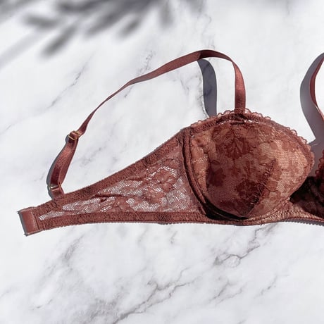 Viola 3/4 Cup Underwire Bra｜Brown