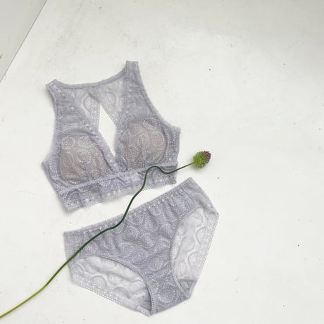 Moroccan Back Style Bralette（パッド込み）｜Lavender