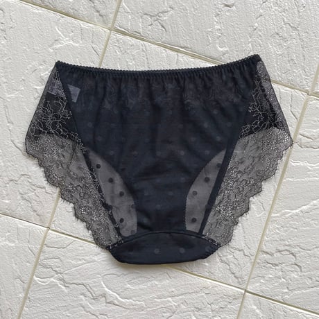 Polka Dot High Waist Bikini｜Black