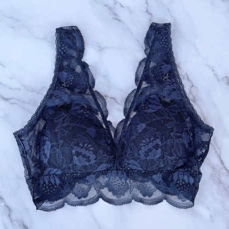 Protea Long Bralette（パッド込み）｜Navy