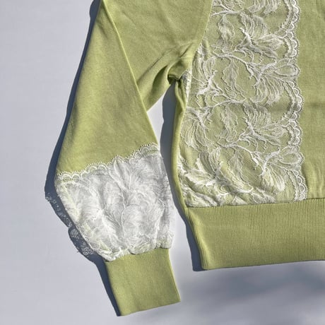 Lila Honey Knit Cardigan Lime Green