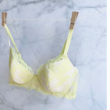 Poppy Underwire Bra｜Lime Yellow