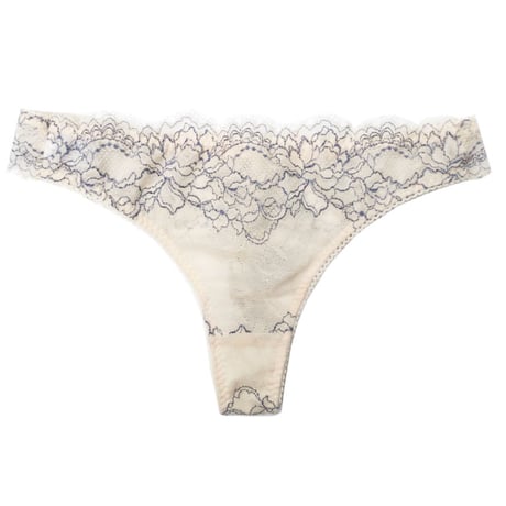 Peach Rose Thong｜Dusty Blue