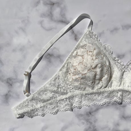 Peony Bralette（パッド込み）｜White