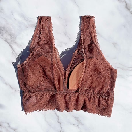 Viola Long Bralette（パッド込み）｜Brown