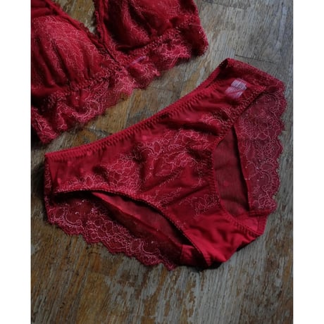 Polka Dot Bikini｜Berry Red