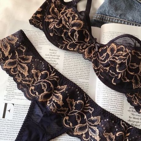 Dahlia Underwire Bra｜Navy