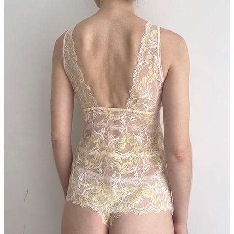 Lily All Lace BraCamisole（パッド込み）｜Yellow