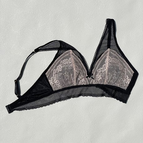 Floral Bralette｜Black（パッド込み）