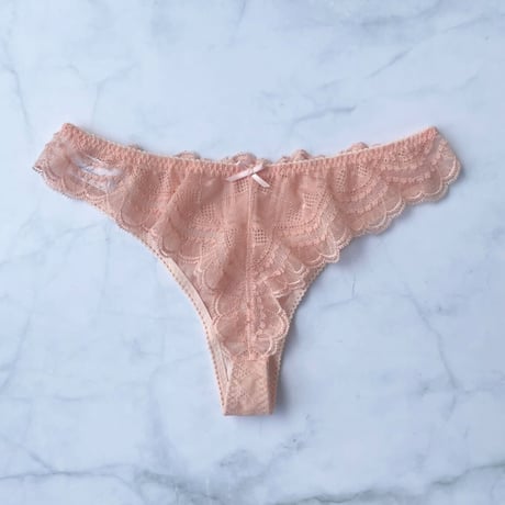 Love Coral Pink Thong