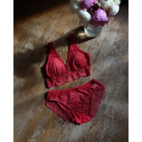 Polka Dot Bikini｜Berry Red