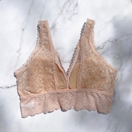 Viola Long Bralette（パッド込み）｜Nude Pink