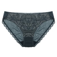 Calla Lily Charcoal Gray Bikini