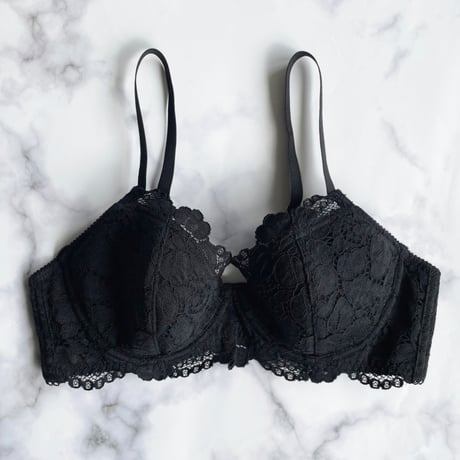 Peony Underwire Bra｜Black