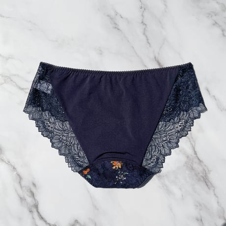 Night Garden Bikini｜Navy