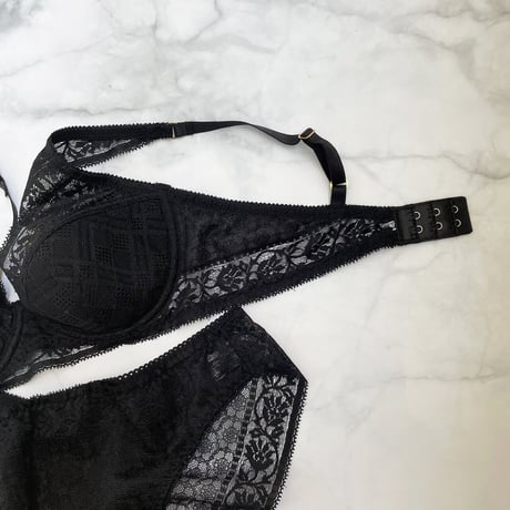 Freesia Underwire Bra｜Black