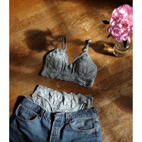 Peony Bralette（パッド込み）｜Blue